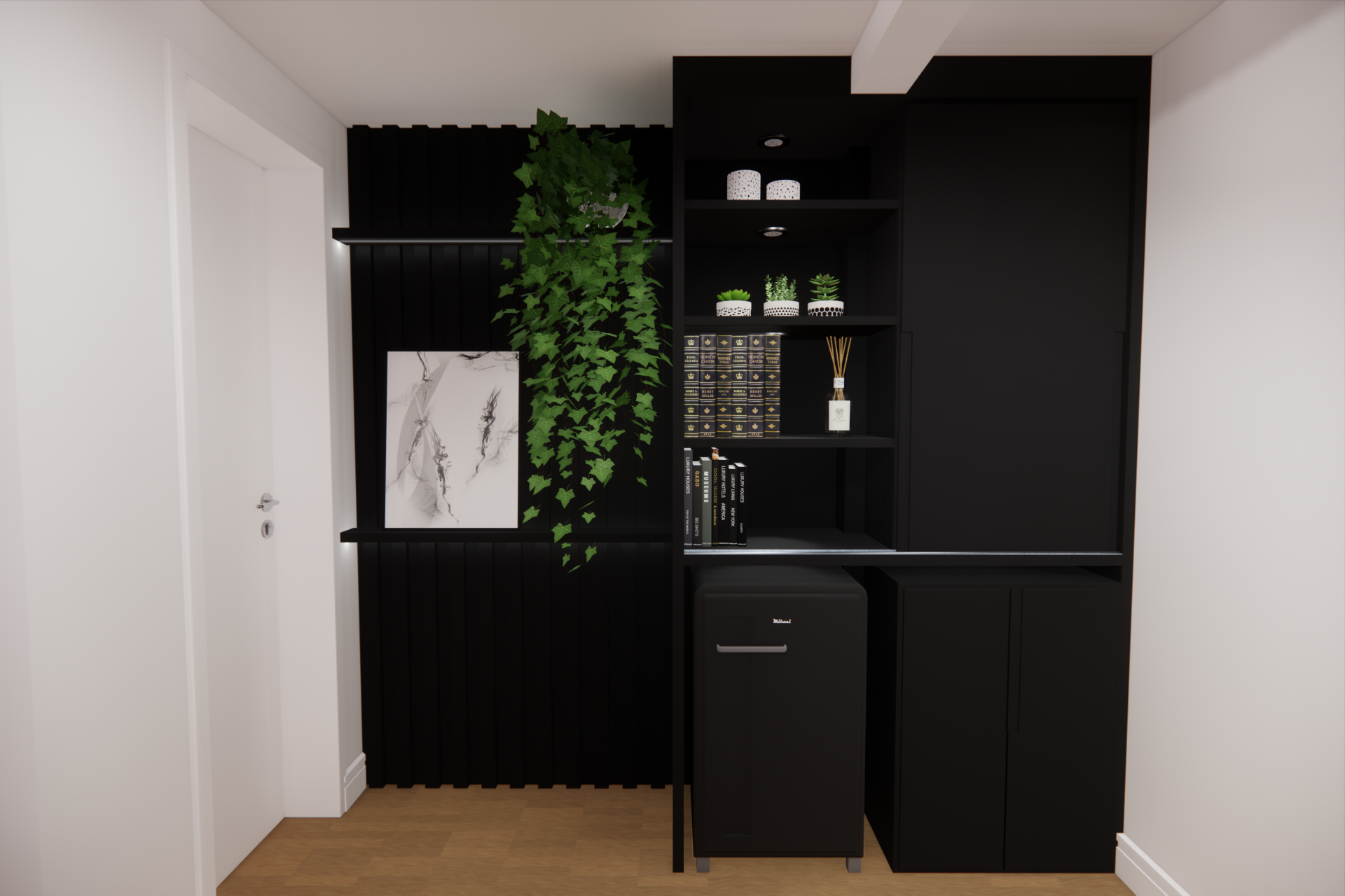 Projeto de interiores comercial do escritório de advocacia JC