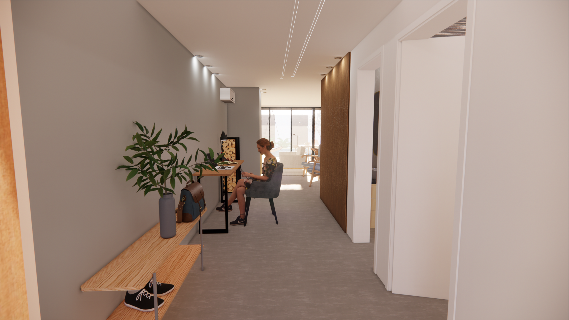 Arquitetura de interiores da casa JL