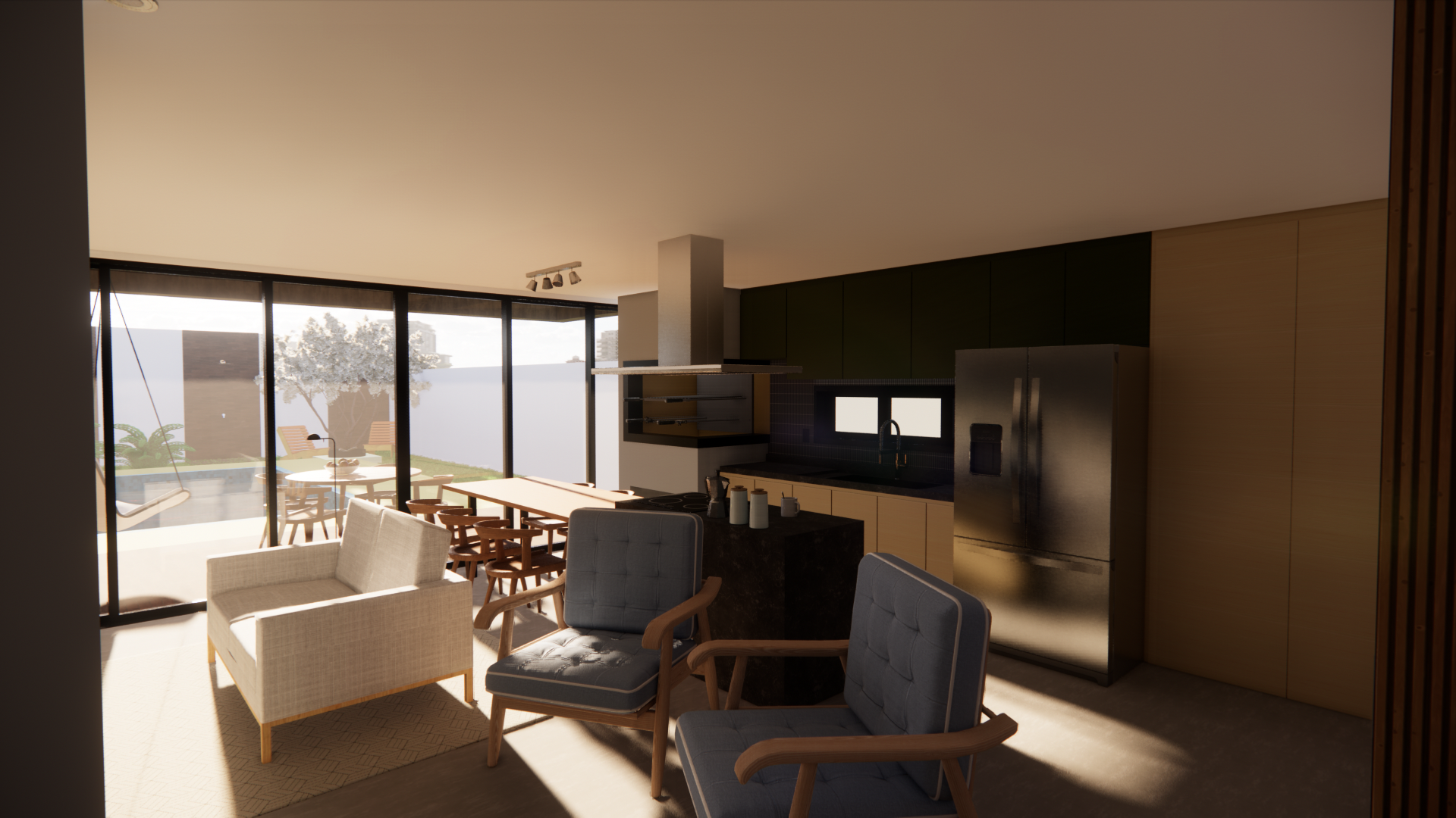 Arquitetura de interiores da casa JL